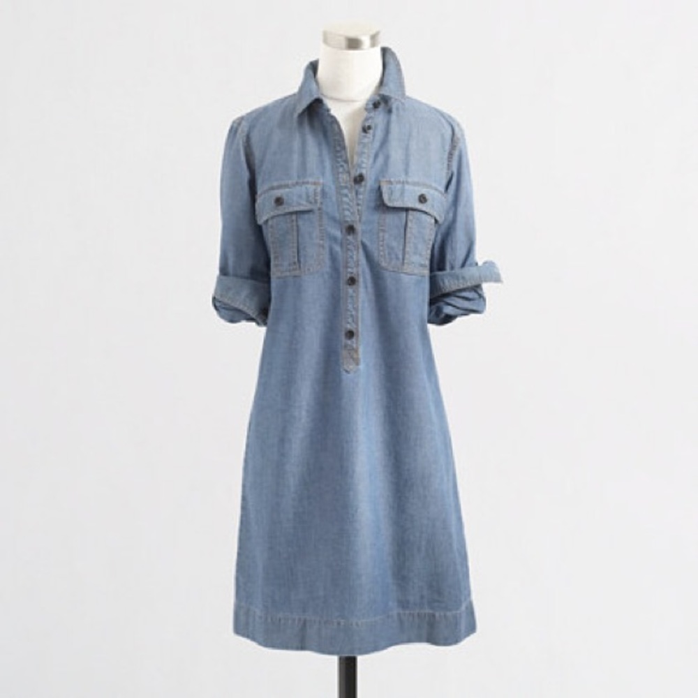 J Crew utility-style pockets & button tab sleeves